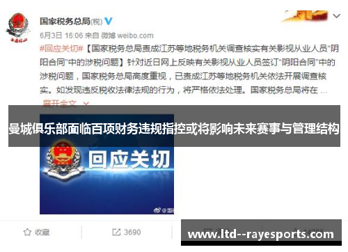 曼城俱乐部面临百项财务违规指控或将影响未来赛事与管理结构